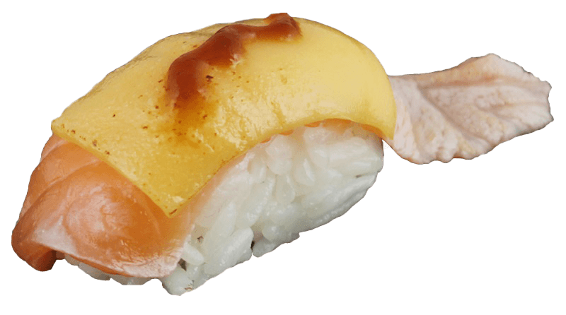 9. Geflambeerde zalm Nigiri