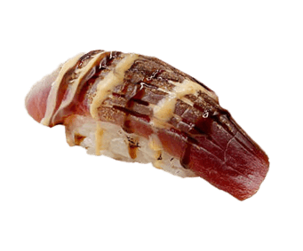 10. Geflambeerde tonijn Nigiri